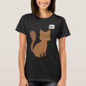 Cat Nope Statement Graphic T-Shirt (Vorderseite)