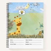 Cat Notebook for Book Lovers Notizblock (Vorderseite)