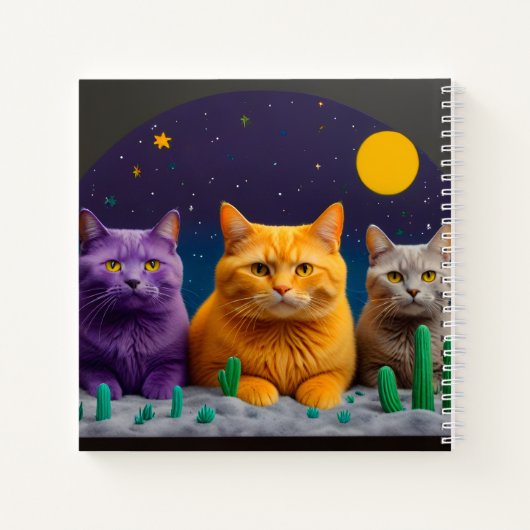 Cat Notebook for Cat Lovers Notizblock (Rückseite)