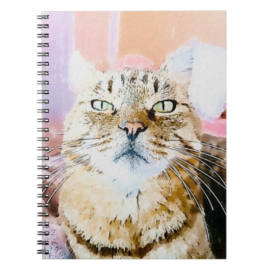 Cat-Notebook - Funktion für Hinweise, Ideen und Sk Notizblock (Vorderseite)
