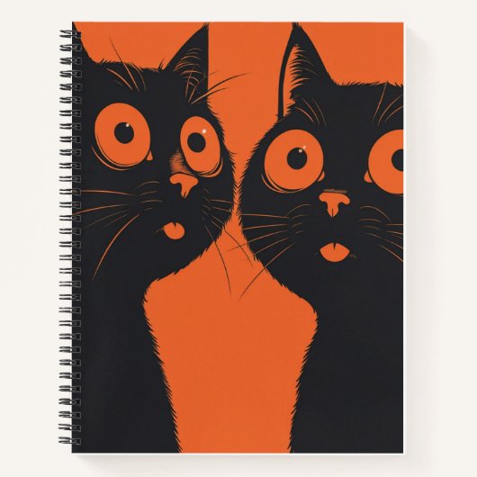 Cat Notebook Niedlich Back to School Journal für K Notizblock (Vorderseite)