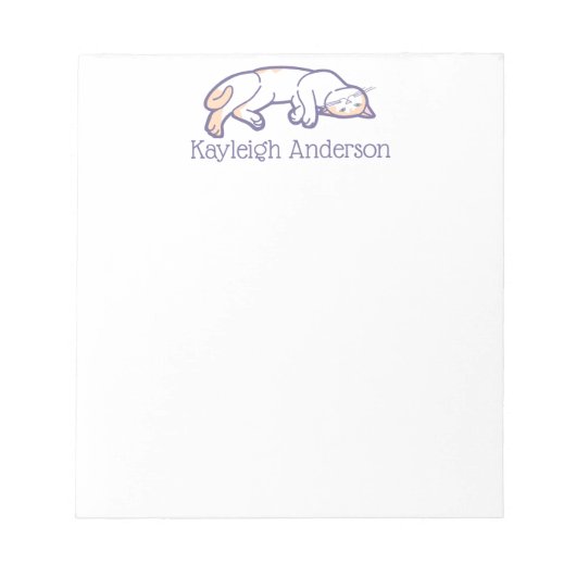 Cat Notepad laden Notizblock (Vorderseite)