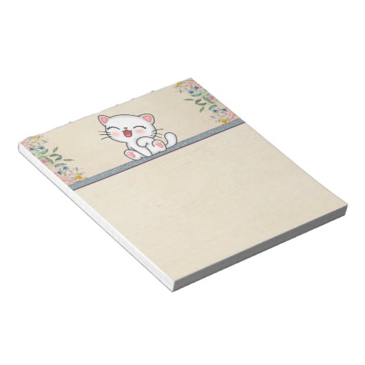 Cat Notepad Notizblock (angewinkelt)
