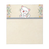 Cat Notepad Notizblock (Vorderseite)