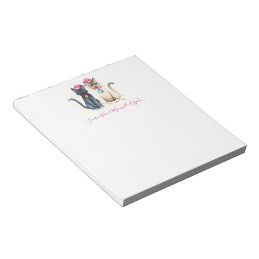 Cat Notepads Weihnachtsgeschenke Notizblock (angewinkelt)
