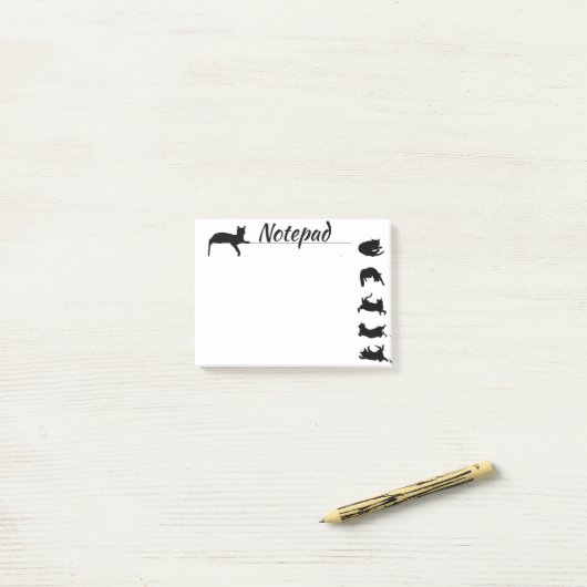 Cat Notes Post it Pad Post-it Klebezettel (Auf Schreibtisch)