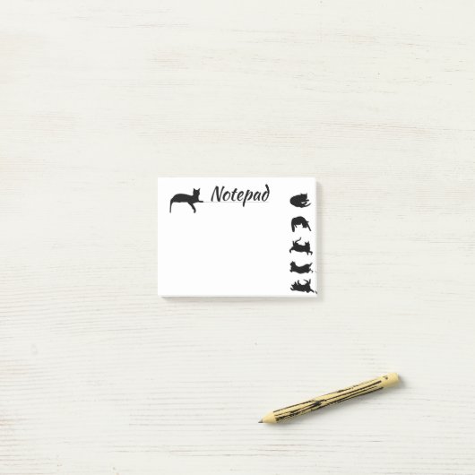 Cat Notes Post it Pad Post-it Klebezettel (Auf Schreibtisch)