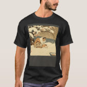 Cat Nursing Snow T-Shirt (Vorderseite)