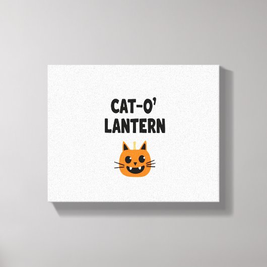 Cat-O'-Lantern 3 Leinwanddruck (Vorderseite)