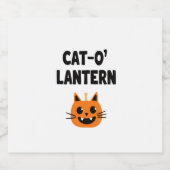 Cat-O'-Lantern 3 Schaumweinetikett (Einzelnes Label)