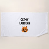 Cat-O'-Lantern 3 Strandtuch (Vorderseite)