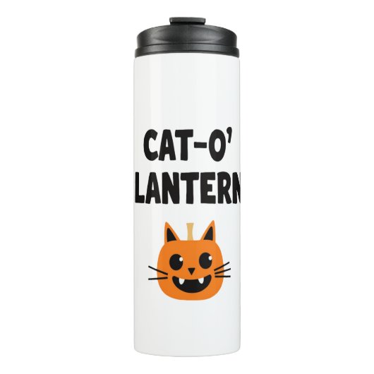 Cat-O'-Lantern 3 Thermosbecher (Vorderseite)