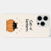 Cat-o’ Lantern Black Cat Pumpkin Phone Case (Rückseite (Horizontal))