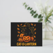 CAT-O-LANTERN POSTKARTE (Stehend Vorderseite)