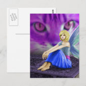 Cat Obsts Fairy Postkarte (Vorne/Hinten)