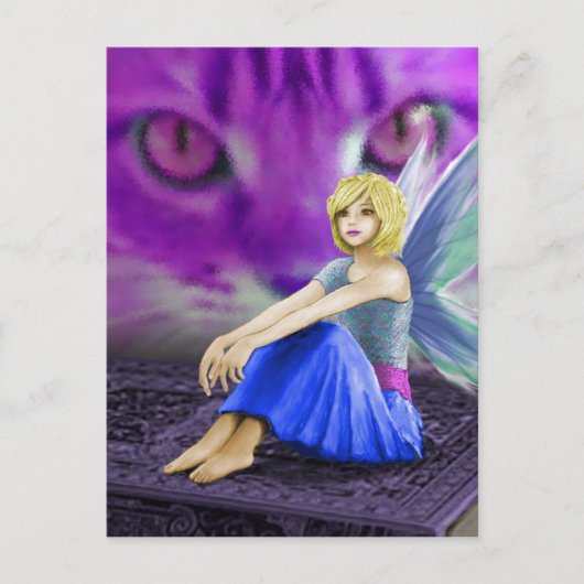 Cat Obsts Fairy Postkarte (Vorderseite)