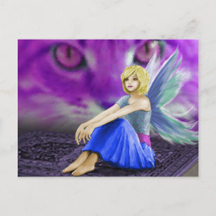 Cat Obsts Fairy Postkarte