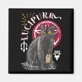 Cat Occult Kitten Gothic Animal Satan Magnet (Vorne)