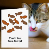 Cat oder Kitten Vielen Dank mit benutzerdefinierte Karte