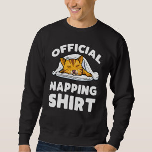 Cat Offiziell Sleeping Pajama Cat Napping Sweatshirt