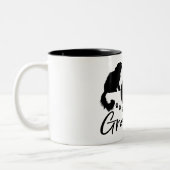 Cat Oma Kitten Pet Lover Zweifarbige Tasse (Links)