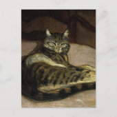 "Cat on a Chairs" von Theophile Steinlen Postkarte (Vorderseite)
