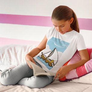 Cat On A Sail Boat T-Shirt