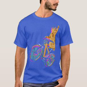 Cat on BMX Bike Kitten Lover Bike Bicycling Bicycl T-Shirt