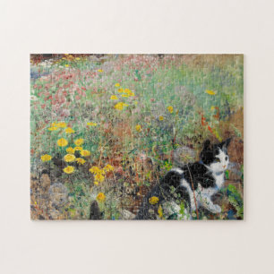 Cat on Flowerbed Puzzle