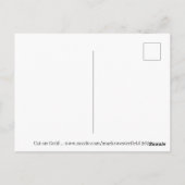 Cat on Gold Postcard Postkarte (Rückseite)