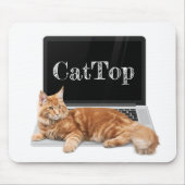 Cat on Laptop - CatTop Mousepad (Vorne)
