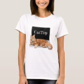 Cat on Laptop - CatTop T-Shirt (Vorderseite)