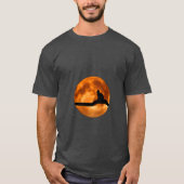 Cat on Log Sunset T - Shirt (Vorderseite)