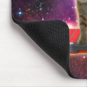 Cat on synthesizers in space mousepad (Ecke)
