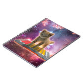Cat on synthesizers in space notizblock (Linke Seite)