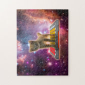 Cat on synthesizers in space puzzle (Vertikal)