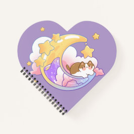 cat on the moon notizblock