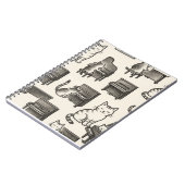 Cat on the Piano photo Notebook Notizblock (Linke Seite)