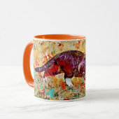 Cat on the Prowl Colorful Art Tasse Cup (Vorderseite Links)