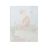 Cat on Wall - 11" x 8,5" Notepad Notizblock (Rotiert)