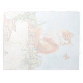 Cat on Wall - 11" x 8,5" Notepad Notizblock (Vorderseite)