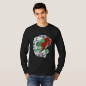 Cat On Weihnachtsmannmütze Meths Christmas T-Shirt (Vorne ganz)