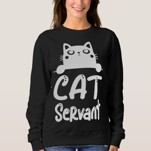 Cat operation cat owner motif sweatshirt (Vorderseite)