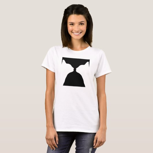 Cat Optical Illusion T - Shirt (Vorne ganz)