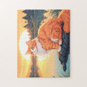 Cat Orange and White Puzzle (Vertikal)