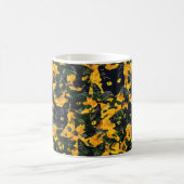 Cat Orange Pattern Kaffeetasse (Mittel)