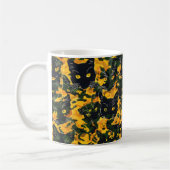 Cat Orange Pattern Kaffeetasse (Links)