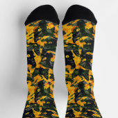 Cat Orange Pattern Socken (Oben)