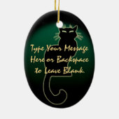 Cat Ornament Personalisiert Cat Decoration Geschen (Hinten)