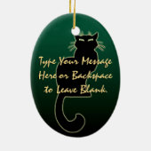 Cat Ornament Personalisiert Cat Decoration Geschen (Hinten)
